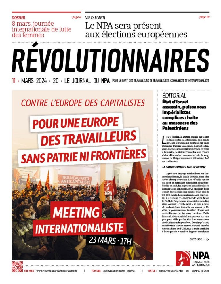 Révolutionnaires, numéro 11, mars 2024