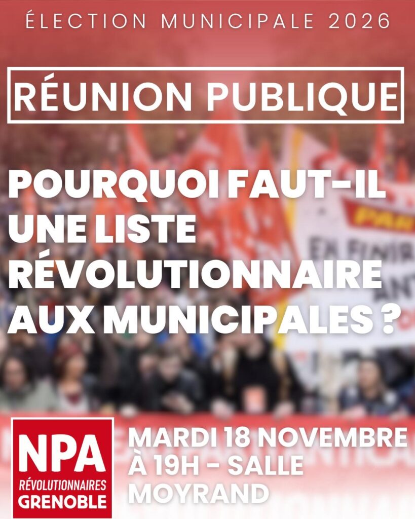 Affiche de la réunion