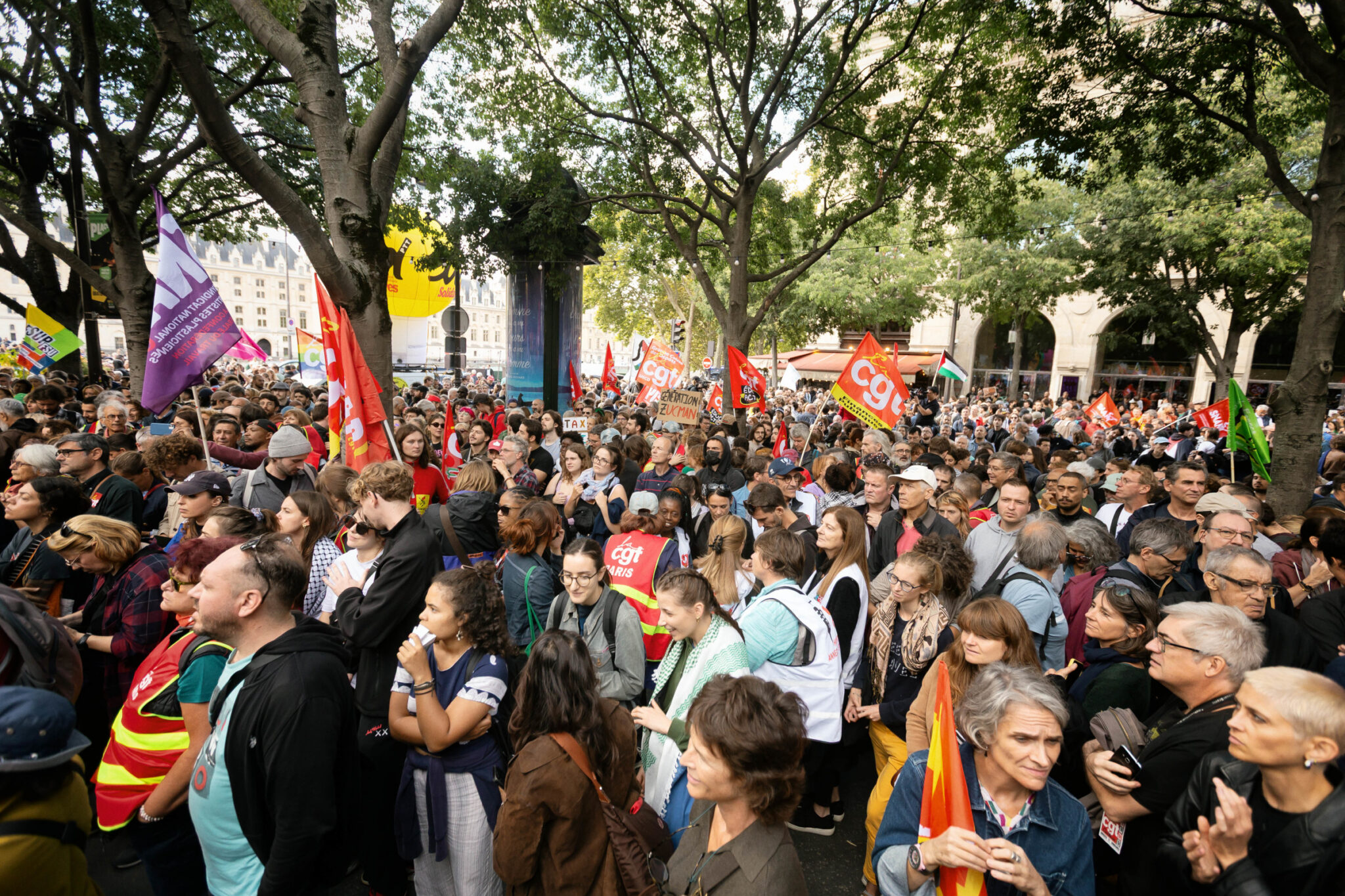 Photographie d'un rassemblement à Paris