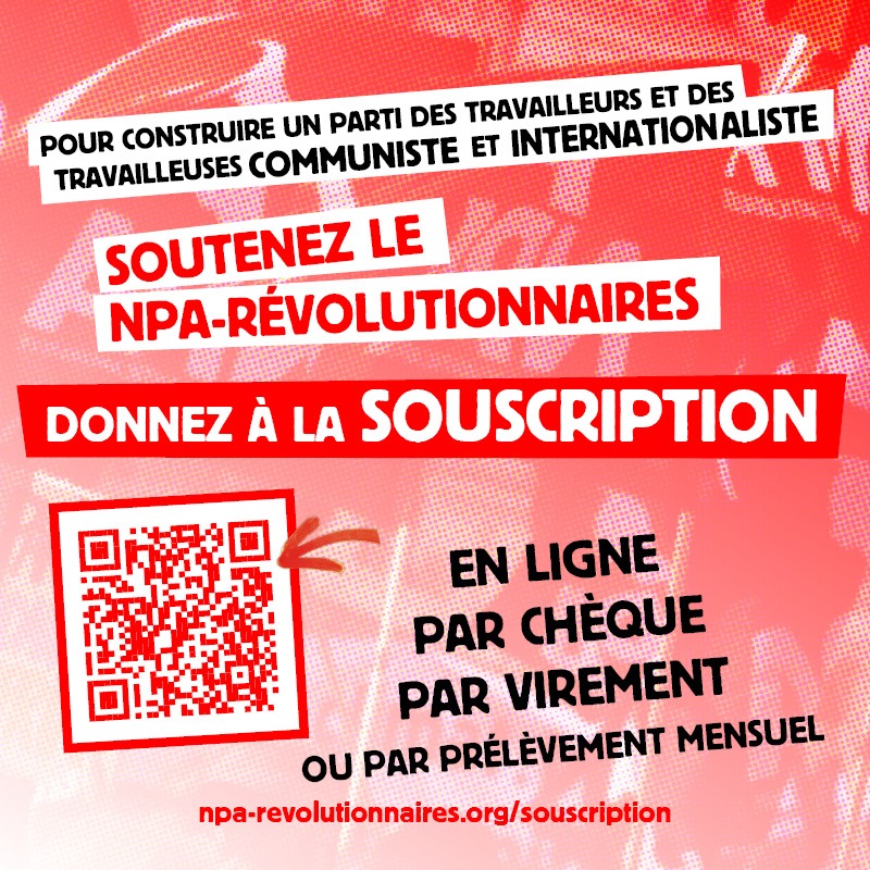 Appel à souscription NPA Révolutionnaires 2026